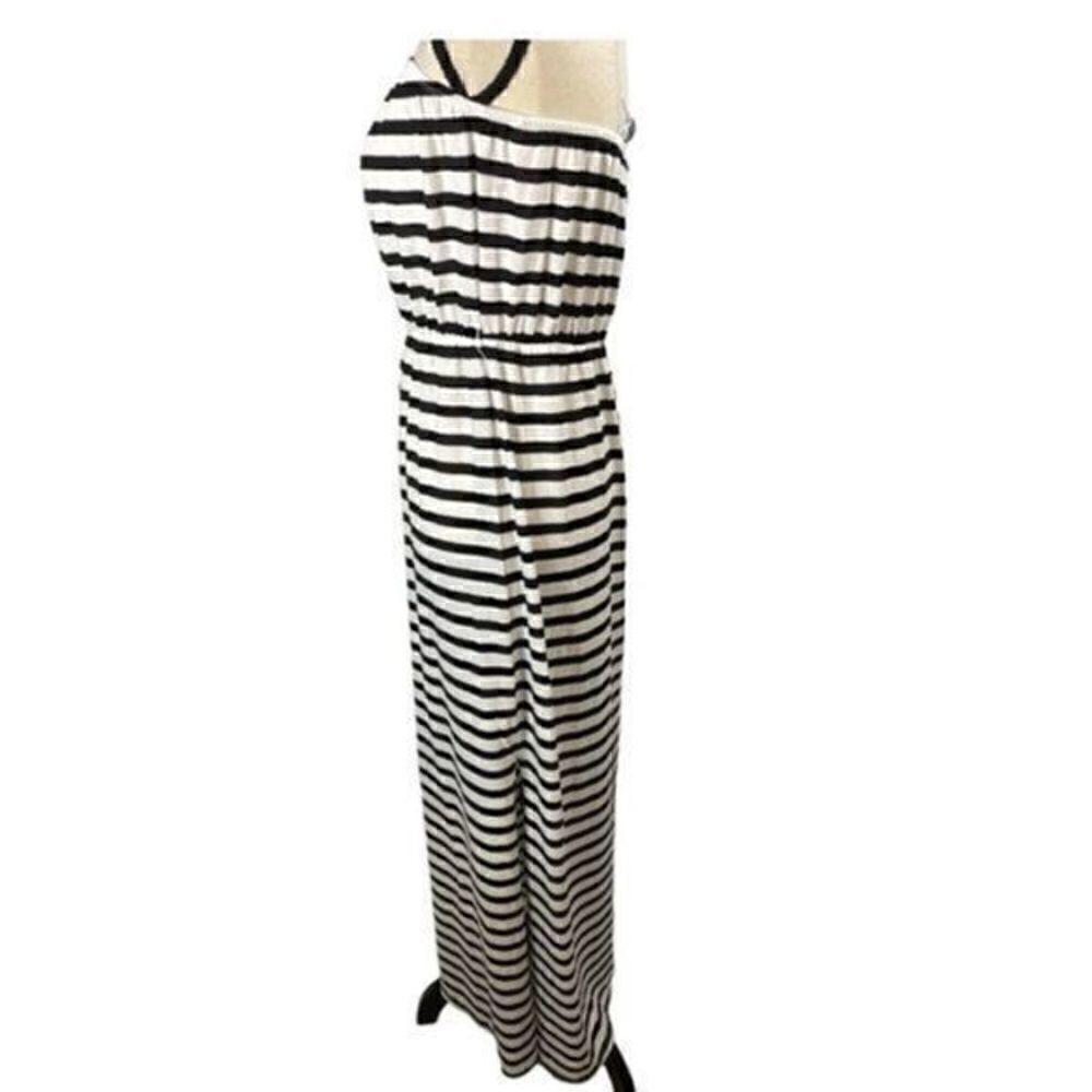ASOS Design Bandeau Maxi Dress Black and White Stripe Size 12 NWT - Picture 6 of 9